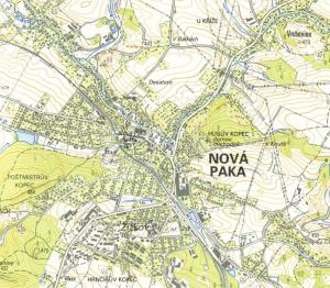 Mapa: Nová Paka